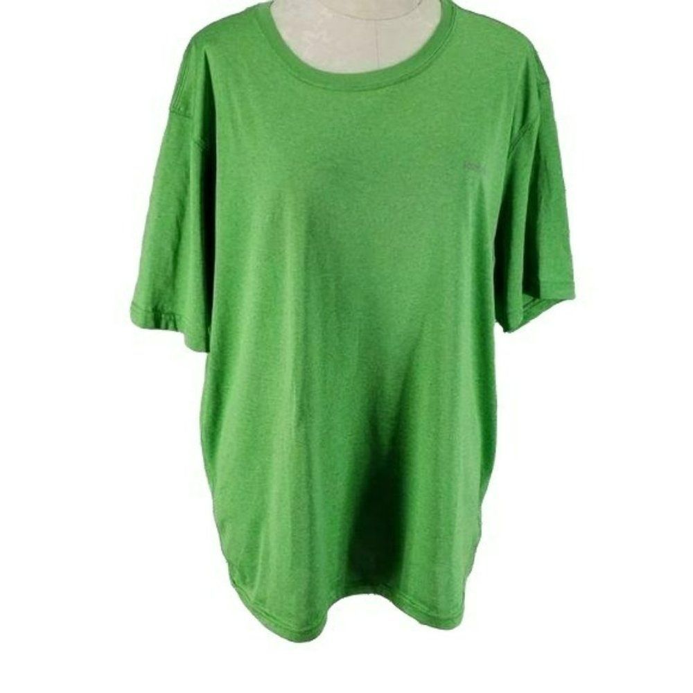 Reebok Men's 90s Green Athletic Short Sleeve Shirt Size XL